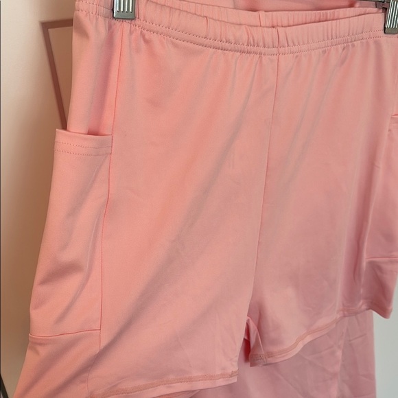 Athleisure Pink Dress + Spandex Shorts - Picture 8 of 10